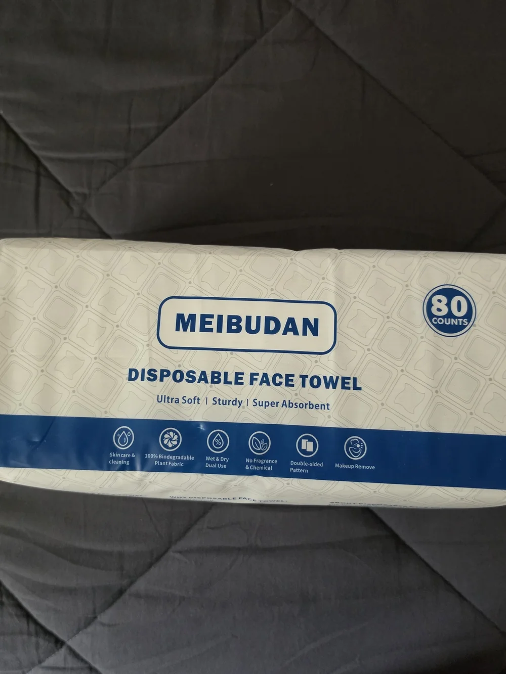Disposable Face Towels - White (80 Count)